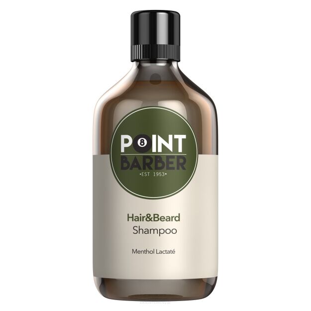 POINT BARBER Orzeźwiający szampon do włosów i brody 300 ml