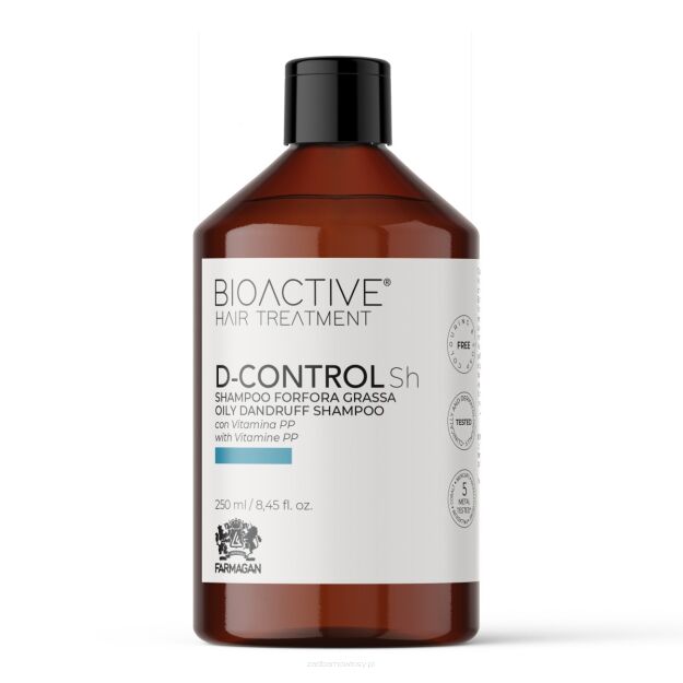 D-CONTROL Przeciwłupieżowy szampon do włosów z suchym łupieżem 250 ML